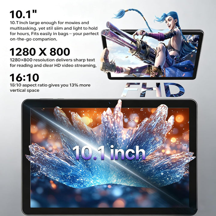 Tableta de 10,1 pulgadas, tableta Android 16 con 12 GB de RAM 64 GB...