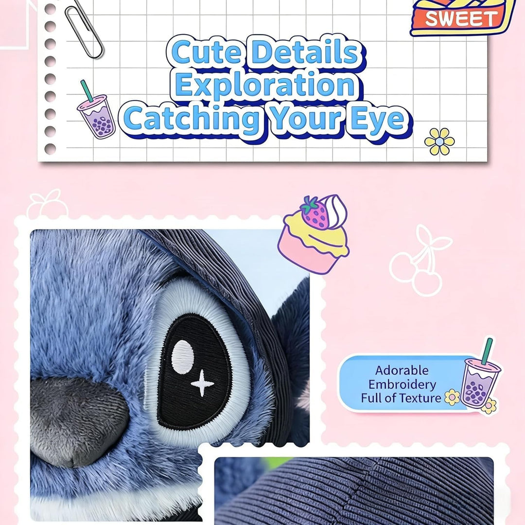 Disney - Peluche de puntada de 14 pulgadas, Lilo y Stitch Stuff - A...