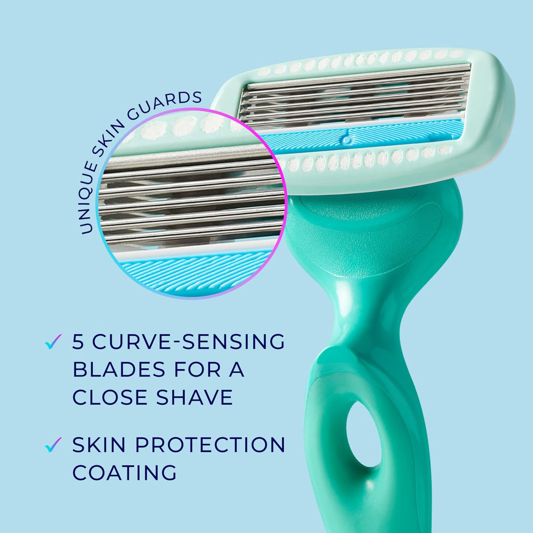 Schick Hydro Silk Recambios de cuchillas de afeitar sensibles, maqu...