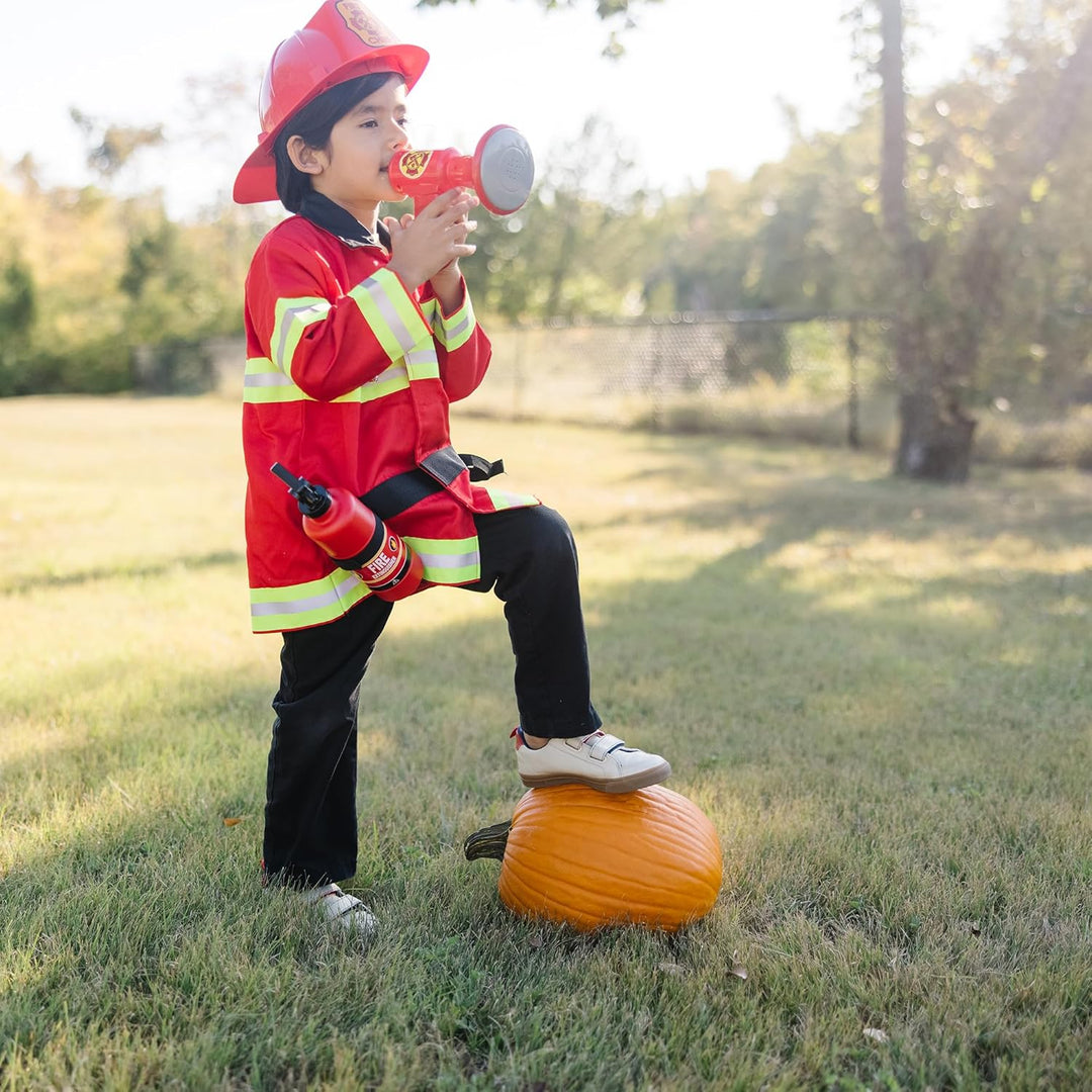 Melissa Doug Juego de disfraz de Jefe de Bomberos -