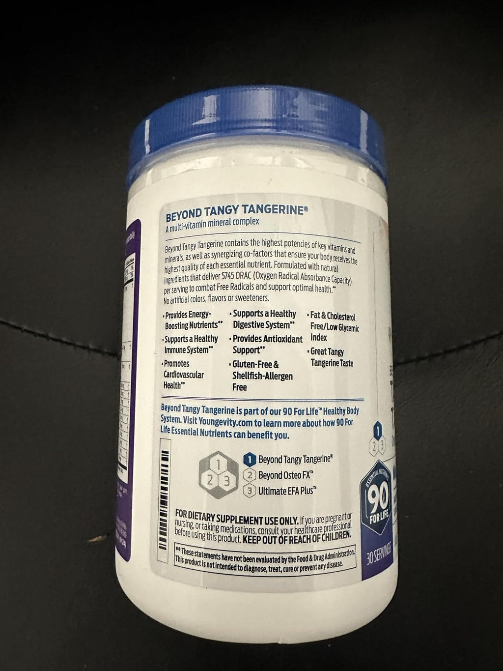 Youngevity Beyond Tangy Tangerine Original Multivitamínico en polvo, 14.72 Ounce (Pack of 6)