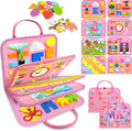 Tablero de actividades Montessori, para niñas de 1, 2, 3 o 4 años, ideal como regalo de cumpleaños, sensorial, juguete educativo de aprendizaje, actividades de viaje