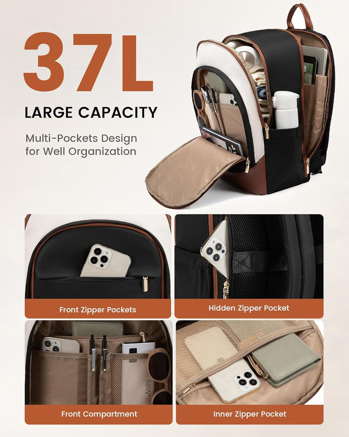 LOVEVOOK - Mochila para laptop para mujer, mochila de negocios, car...