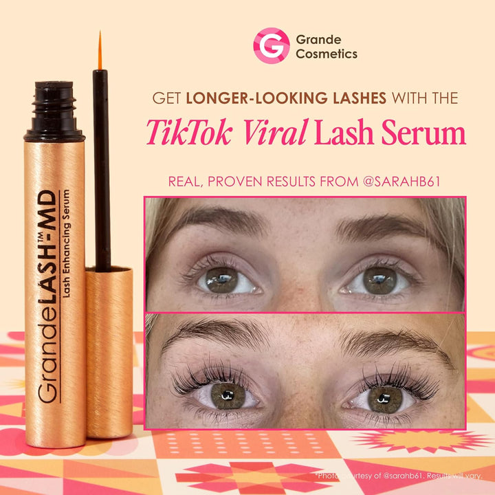 Grande Cosmetics Mini línea de pestañas y cejas: GrandeLASH-MD, Gra...