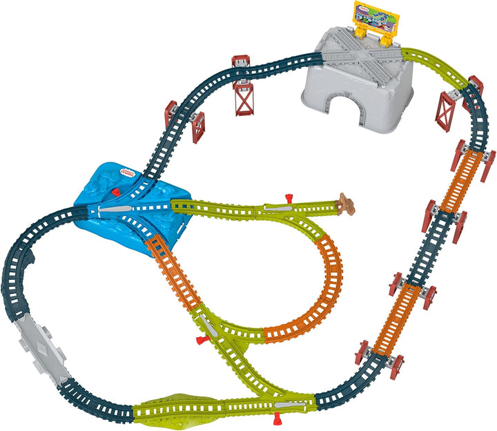 Thomas &amp; Friends Juego de Pistas de Tren de Juguete, Cubo de Co...