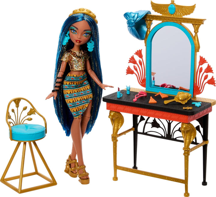 Monster High Día de Miedo Propio Cleo de Nile Muñeca Set de Juego