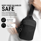 Bolso bandolera de viaje para hombres y mujeres, bolsas cruzadas antirrobo