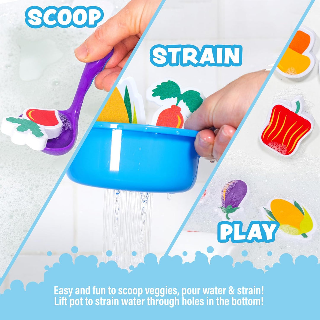 Tub Works Tub Soup Scoop Strain Play - Juguete de baño