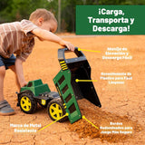 John Deere Camión volquete de acero de 16 pulgadas, luces y sonidos...