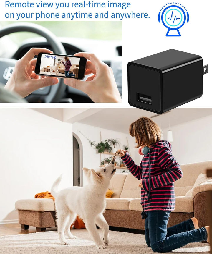 Mini cámara espía oculta en el cargador USB HD 1080P