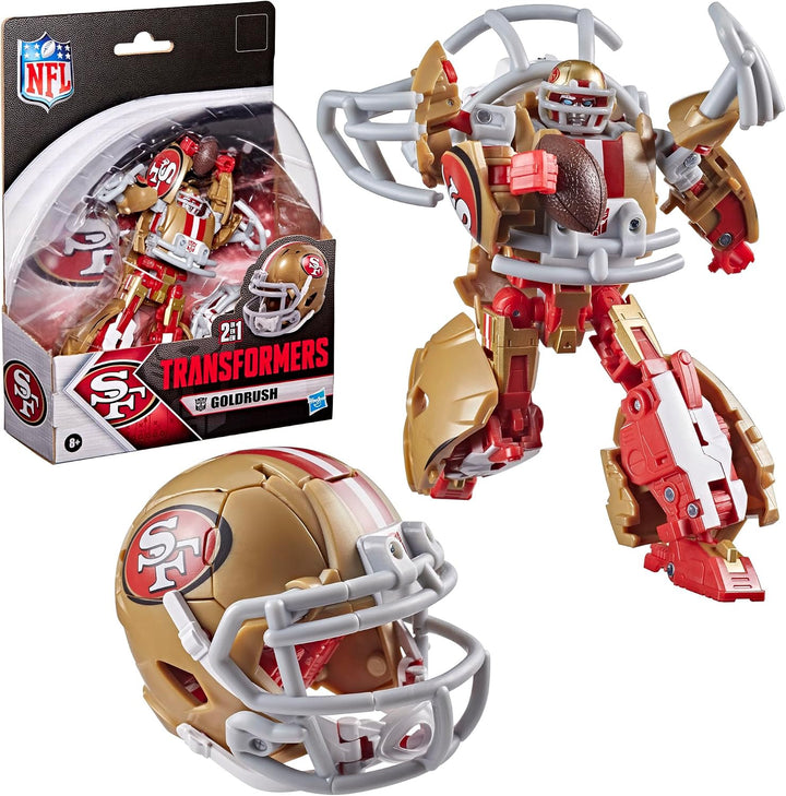 Transformers NFL San Francisco 49ers Goldrush, figura de acción rob...