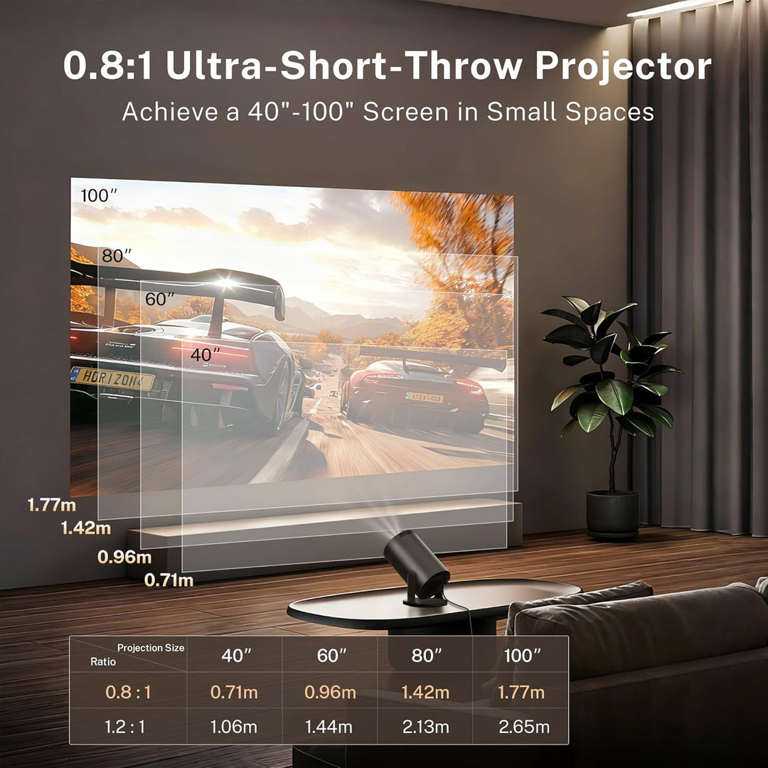 [Aplicaciones integradas y actualizadas en 2025] Mini proyector con...
