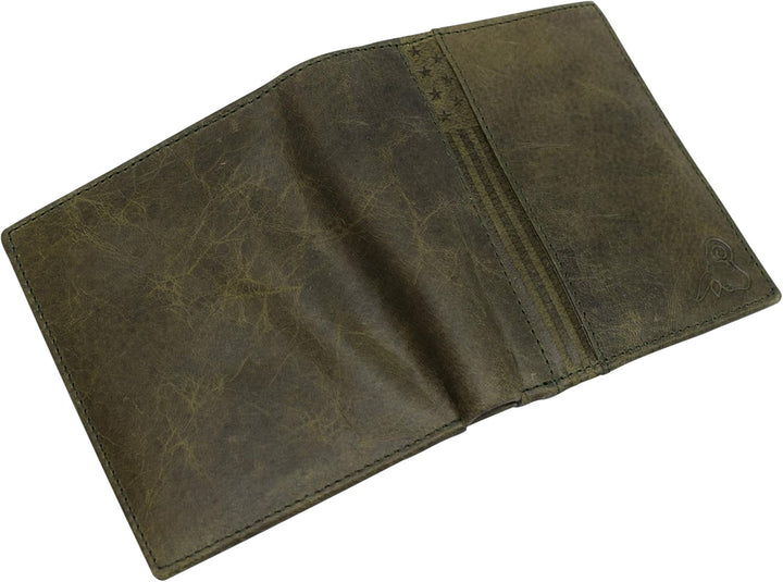 Swiss Marshall Cartera europea de piel de cordero con bloqueo RFID...