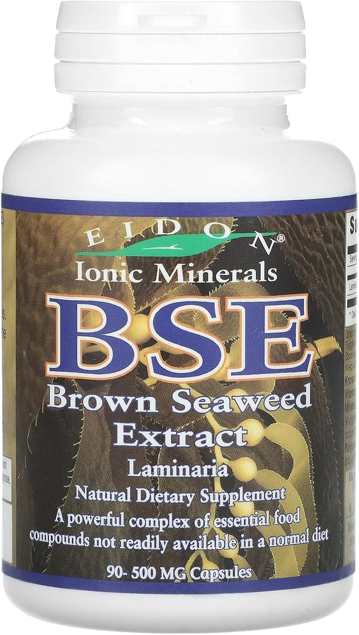 Eidon Ionic Minerals BSE (extracto de algas marrones), 500 mg, 90 c...