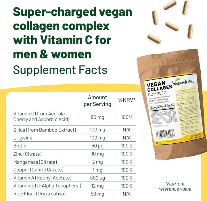 Vegan Vitality Paquete completo de bienestar de 6 meses: multivitam...