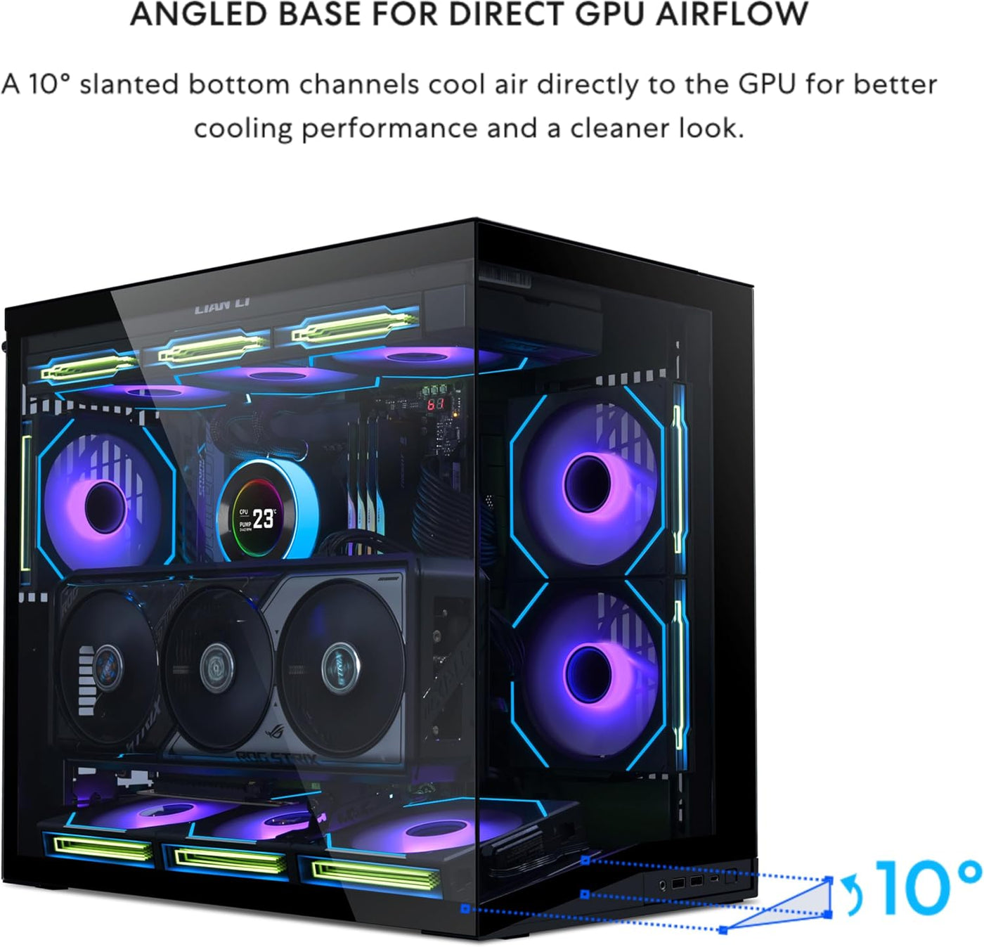 LIAN LI O11D MINI V2 Flow | Carcasa de computadora de aire compacta...