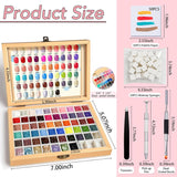 GZIXBDA Kit de Esmalte de Gel y Herramientas de Pintura con Esponja...