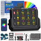 MICTUNING P1S-AC-APP Panel de interruptor inalámbrico de 12 bandas con control APP