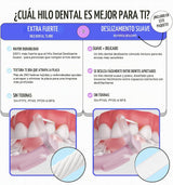 FLAUS Hilo dental eléctrico - Deslizamiento suave - Removedor de pl...