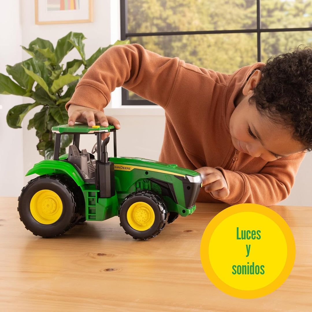 TOMY John Deere - Tractor de juguete con luces y sonidos - Tractor...