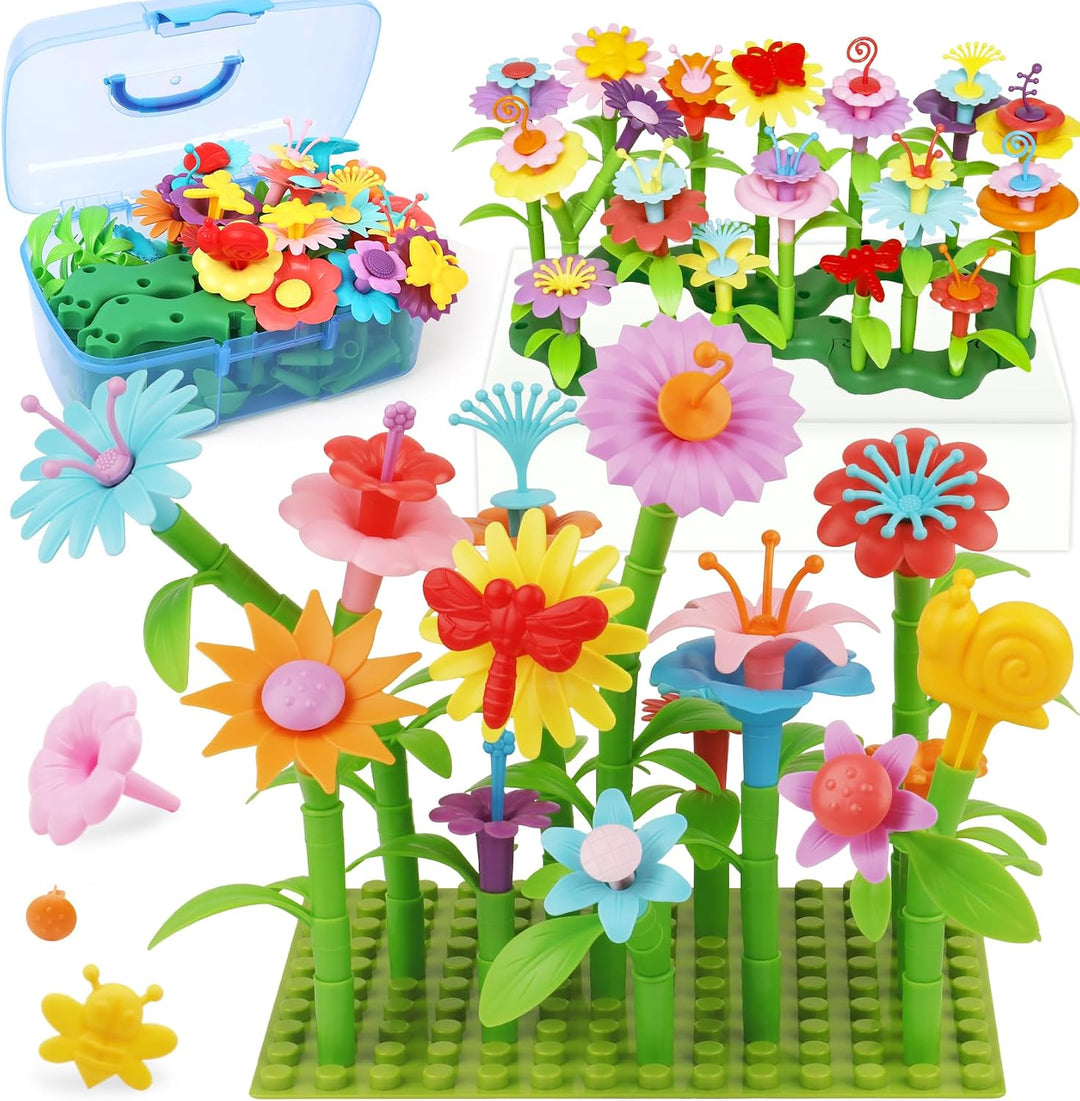 IQKidz Ramos de flores de juguete para niñas, kits de manualidades...