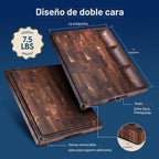 Sonder Los Angeles Alfred Tabla de cortar, nogal de grano final, 17x13x1.5 pulgadas