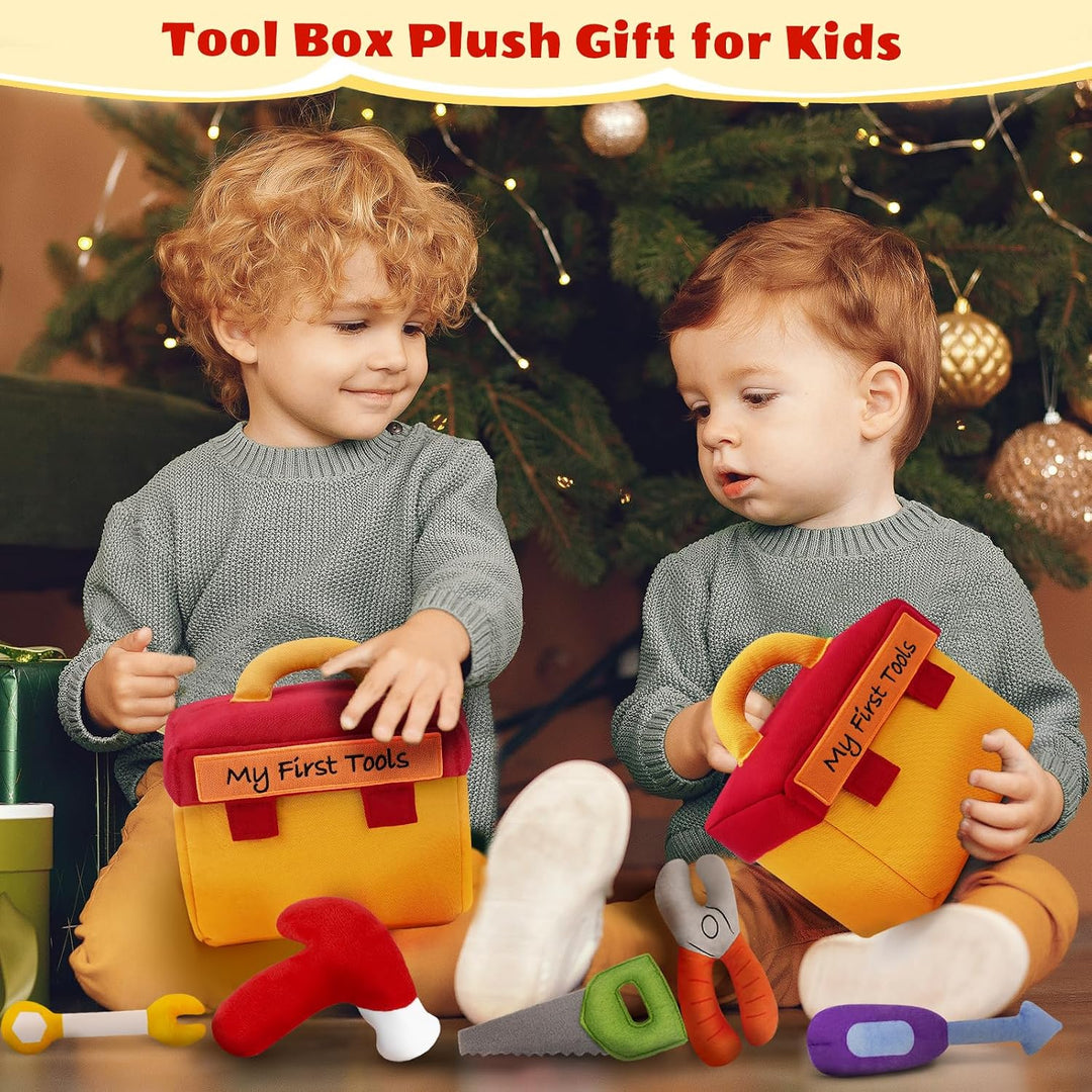 GERBIT My First Tool Set de peluche, caja de herramientas de peluch...
