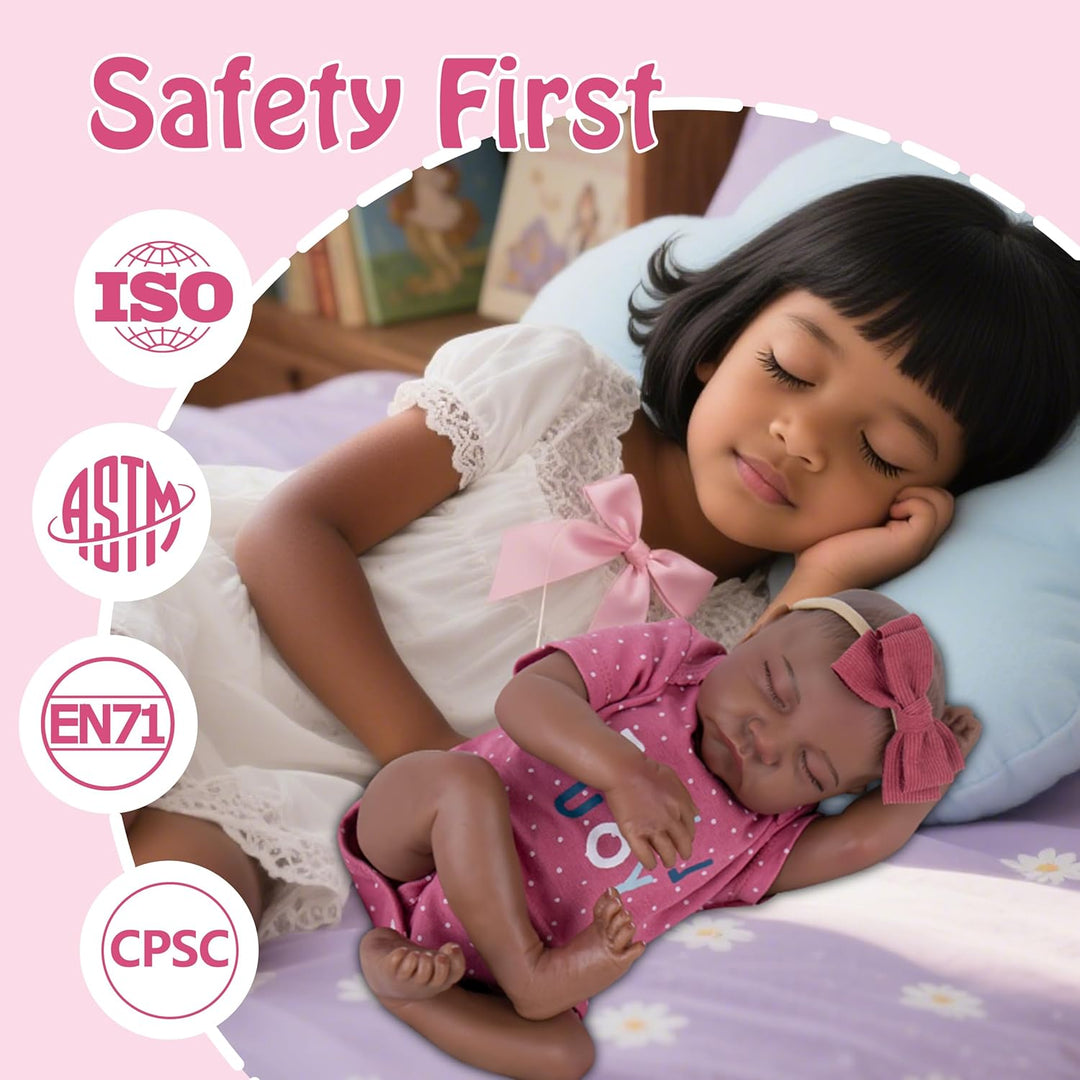 Milidool Reborn Baby Dolls Black Girl - Muñecas de bebé realistas d...