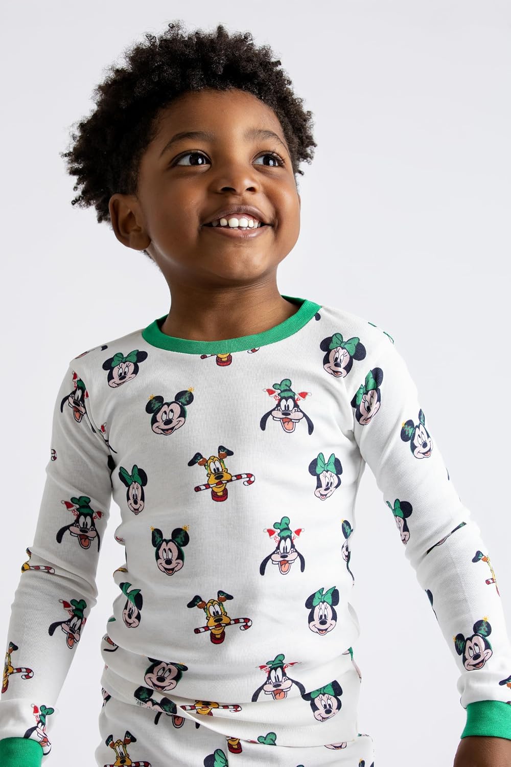 Monica + Andy - Juego de pijama de dos piezas para niños pequeños y bebés, 100% ropa de algodón orgánico para niños y niñas, pijamas para niños