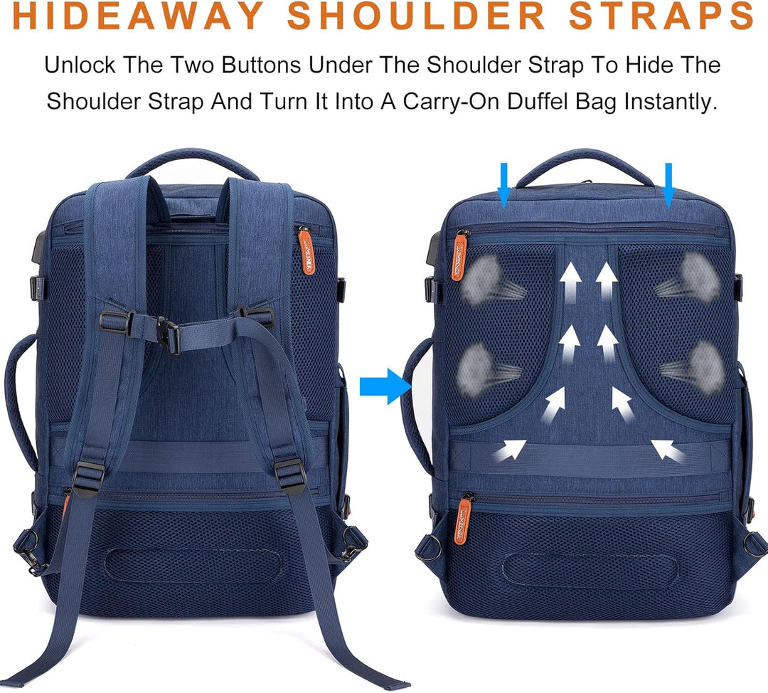 Lumesner - Mochilas de viaje para llevar, extragrandes de 40L, apro...