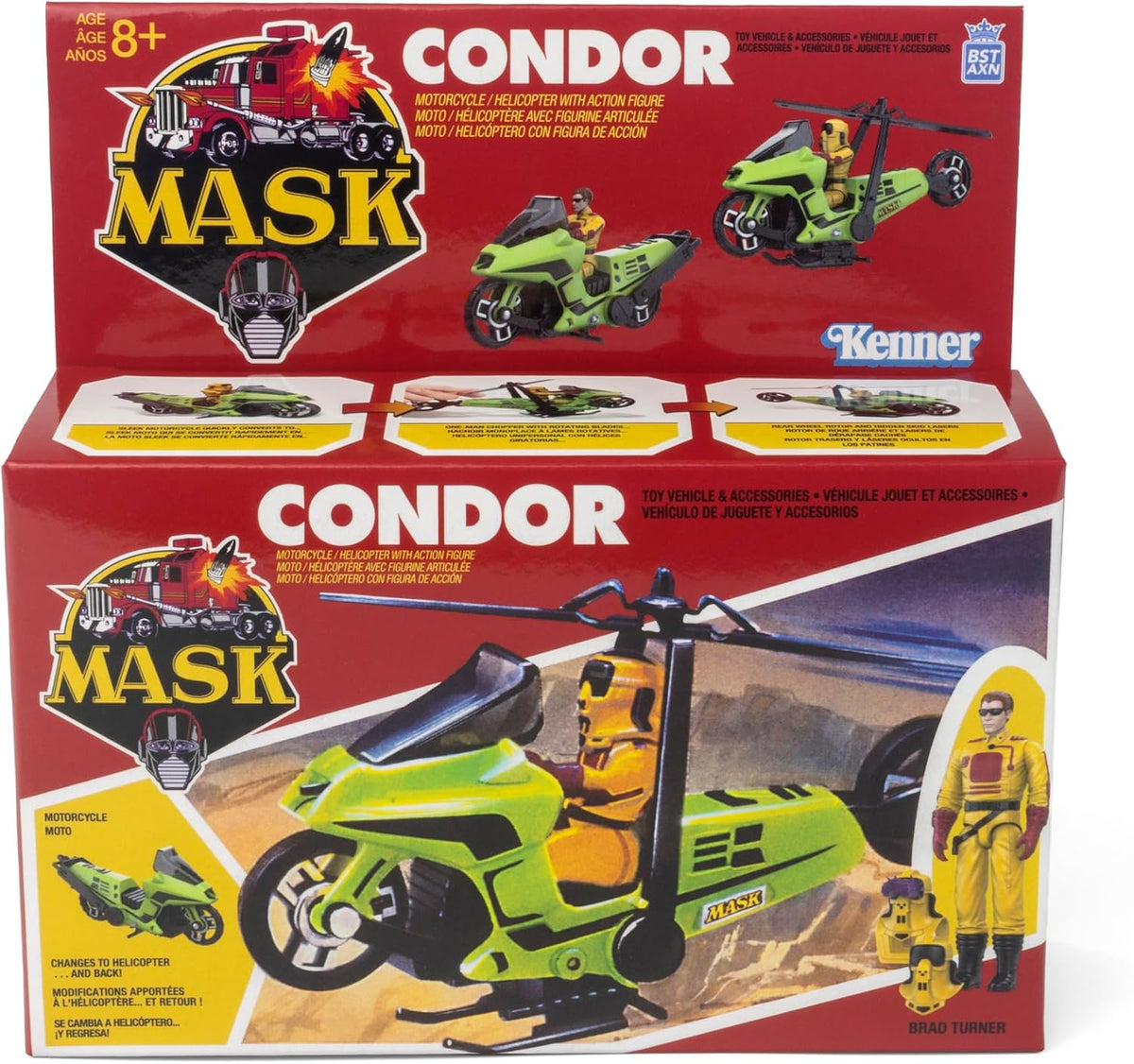 The Loyal Subjects M.A.S.K. Cóndor con figura de Brad Turner