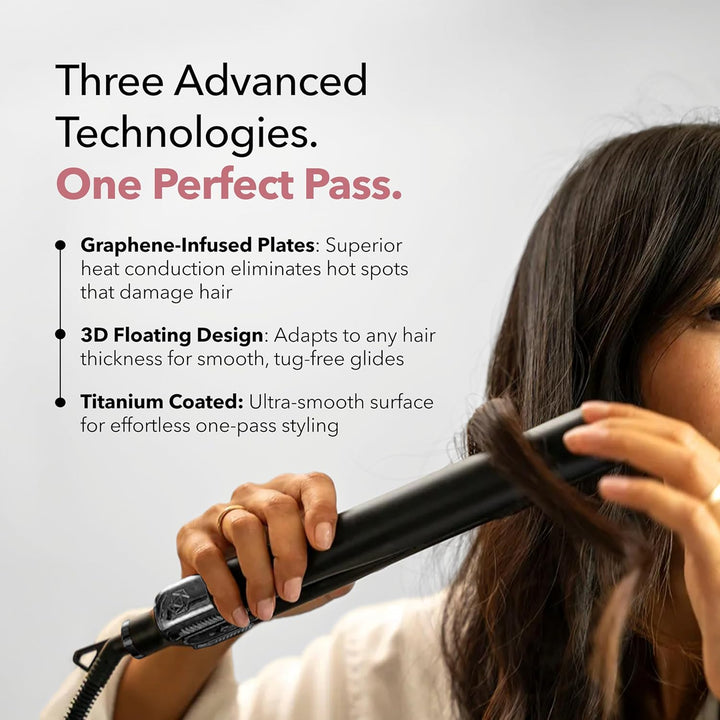 SRILabs StyleQ Plancha plana para el cabello alisador Styler - Tecn...