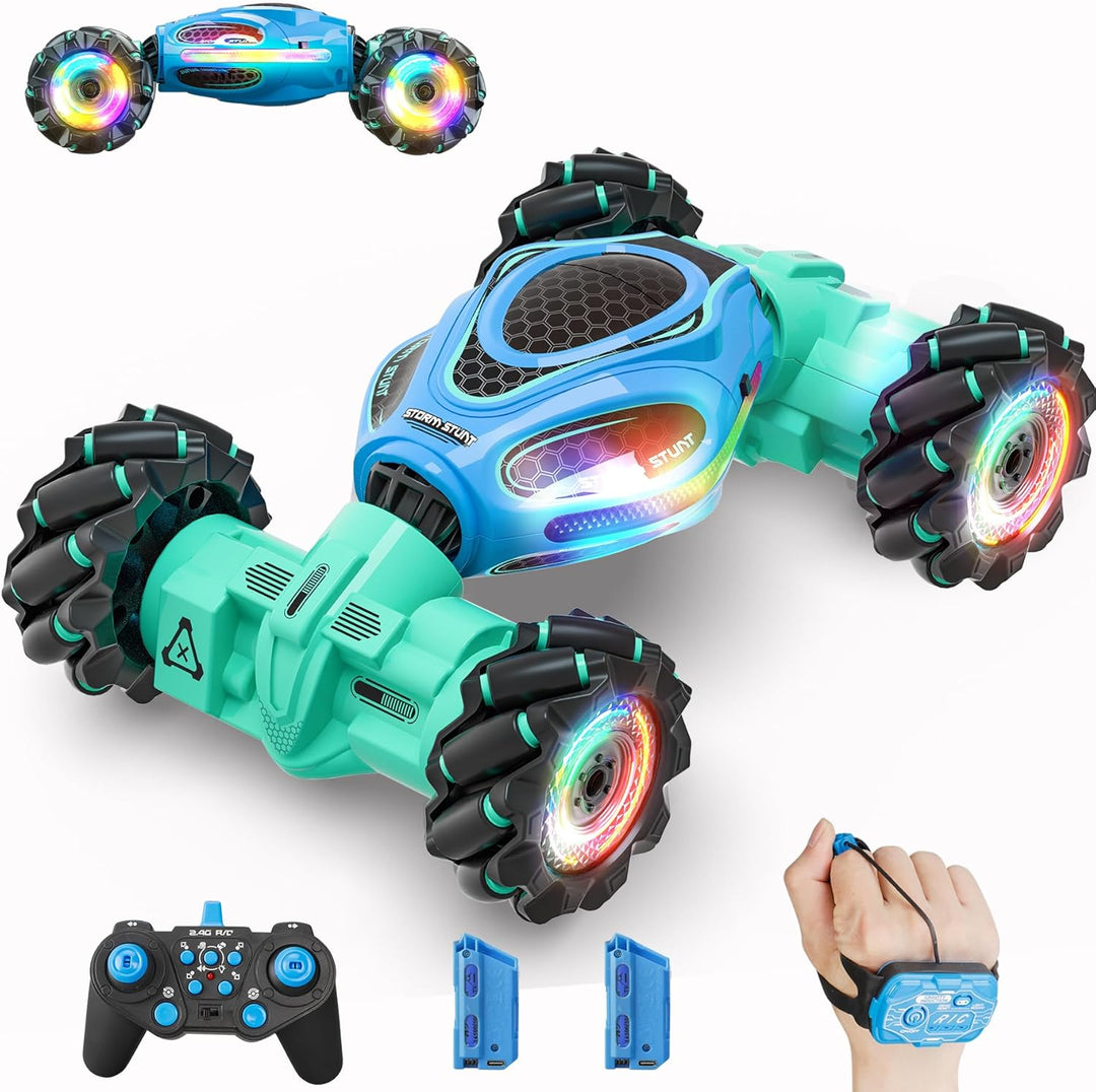HOSHIPLAY Gesture - Coche a control remoto, 1:18 4WD transformado t...