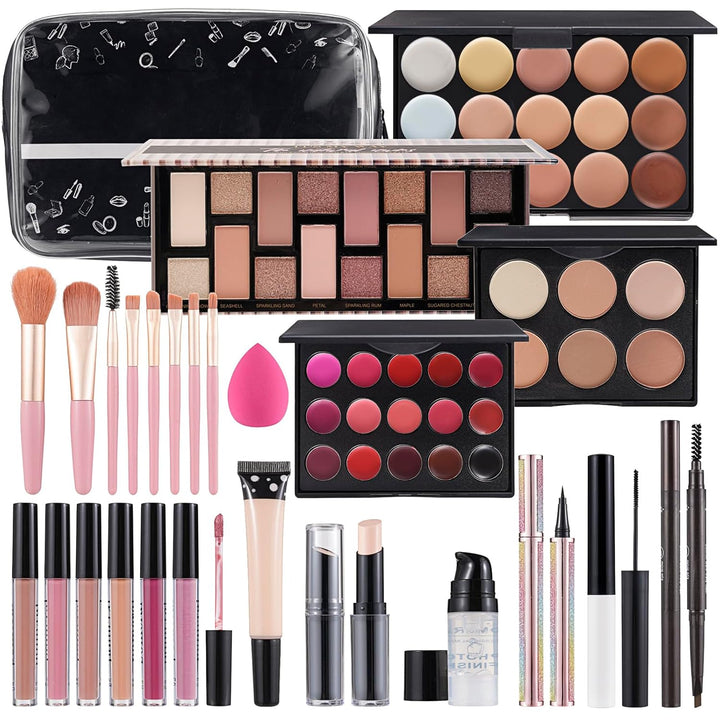 Kit de maquillaje para mujeres, kit completo, set de maquillaje par...