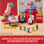 Paquete de figuras de acción coleccionables del equipo de rescate contra incendios de Paw Patrol con 7 figuras, incluyendo Ryder y 6 cachorros, juguetes para niños y niñas a partir de 3 años