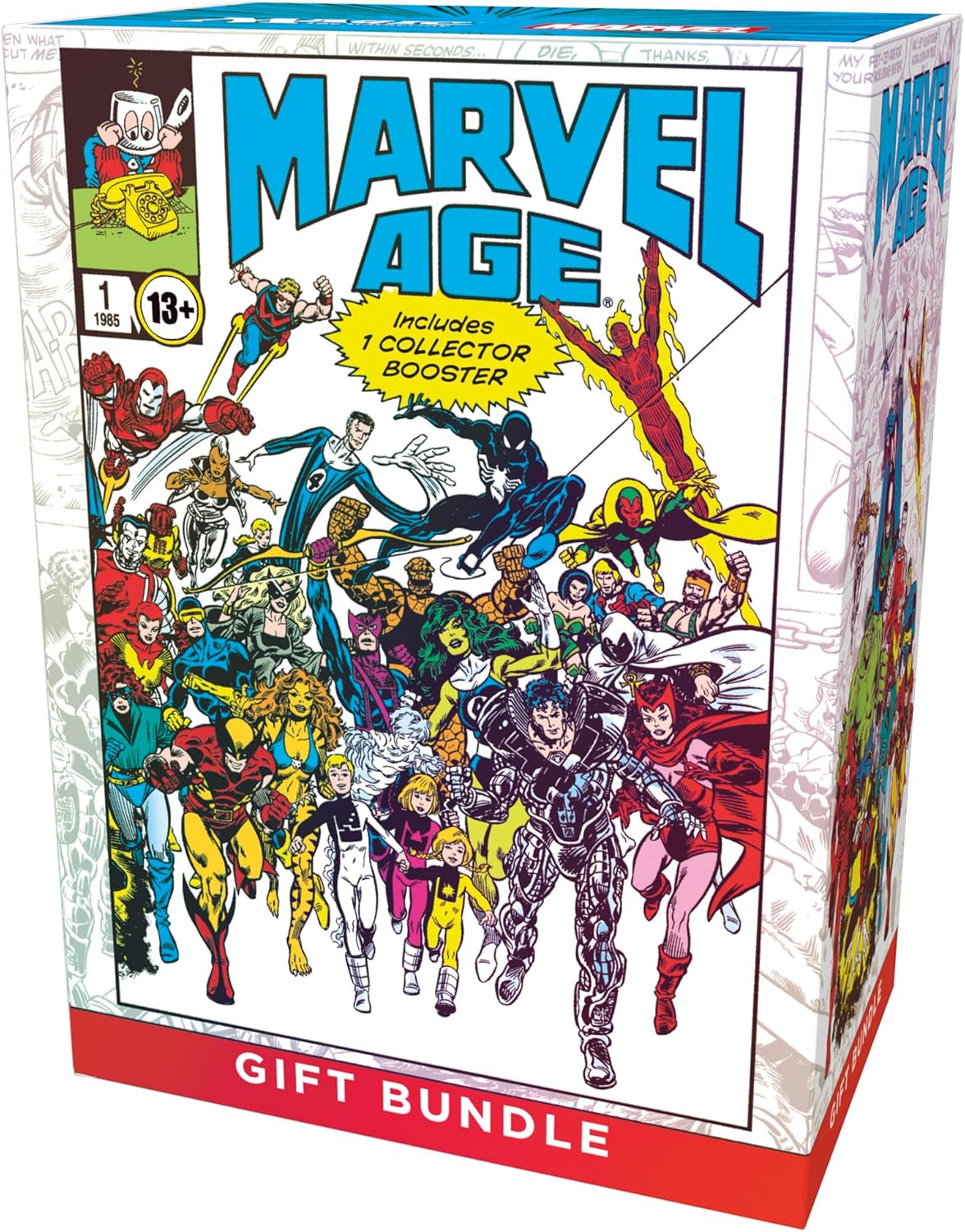 Magic: The Gathering Marvel Super Heroes - Paquete: Edición de regalo (paquete de lujo con 1 refuerzo de coleccionista, 9 potenciadores de juego, 30 tierras, 1 tarjeta Alt-Art + accesorios exclusivos)