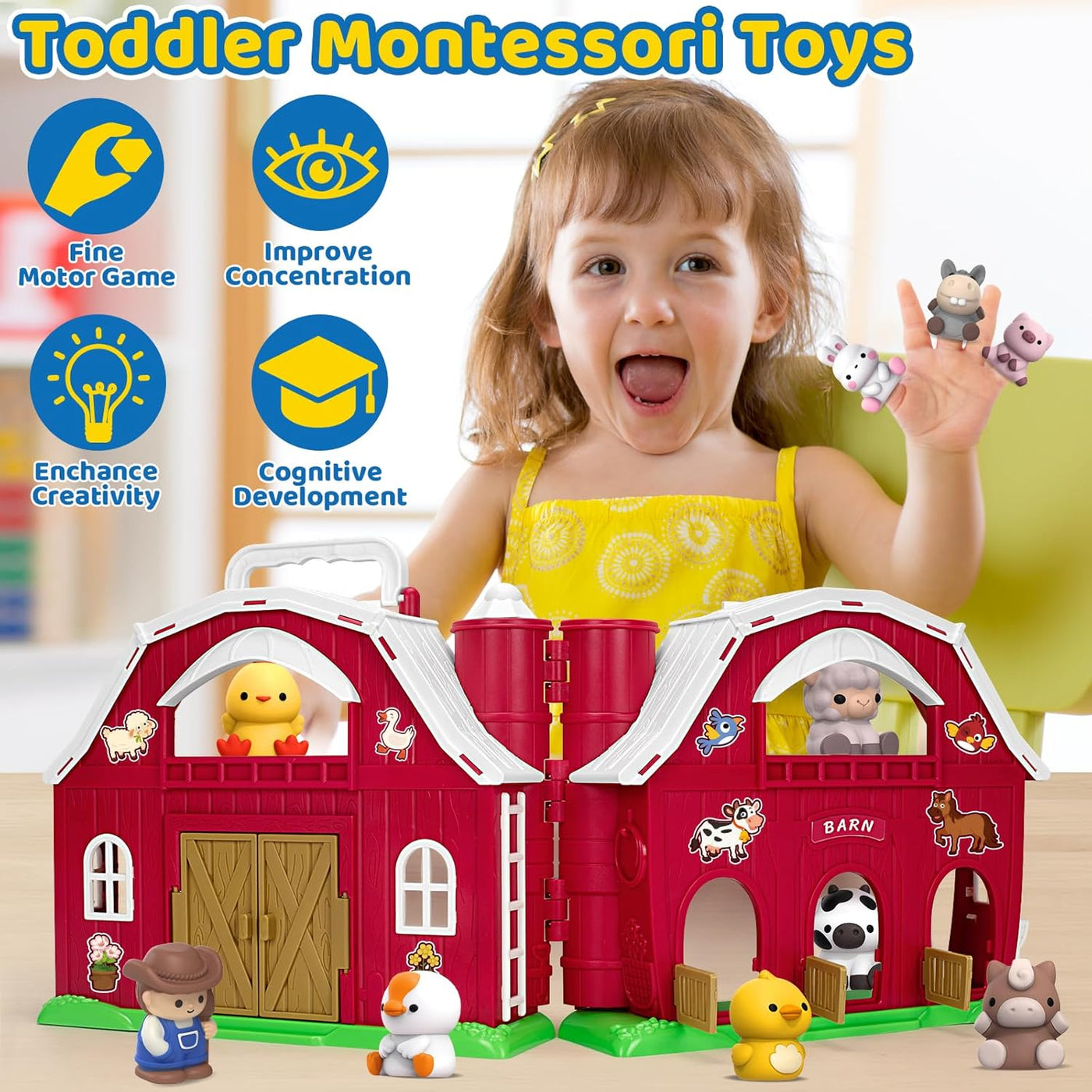 KMUYSL Juguetes para niños y niñas de 1 años set de juego