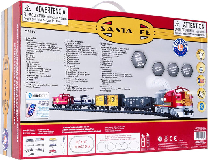 Lionel Santa Fe Freight Battery O Gauge Juego de tren de