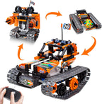 Kits de construcción de control remoto STEM 3 en 1 – Auto rastreado/robot/tanque – 2.4Ghz recargable RC Racer Toy Set regalo para niños de 8 a 12 14 años de edad y niñas mejor kit de aprendizaje de
