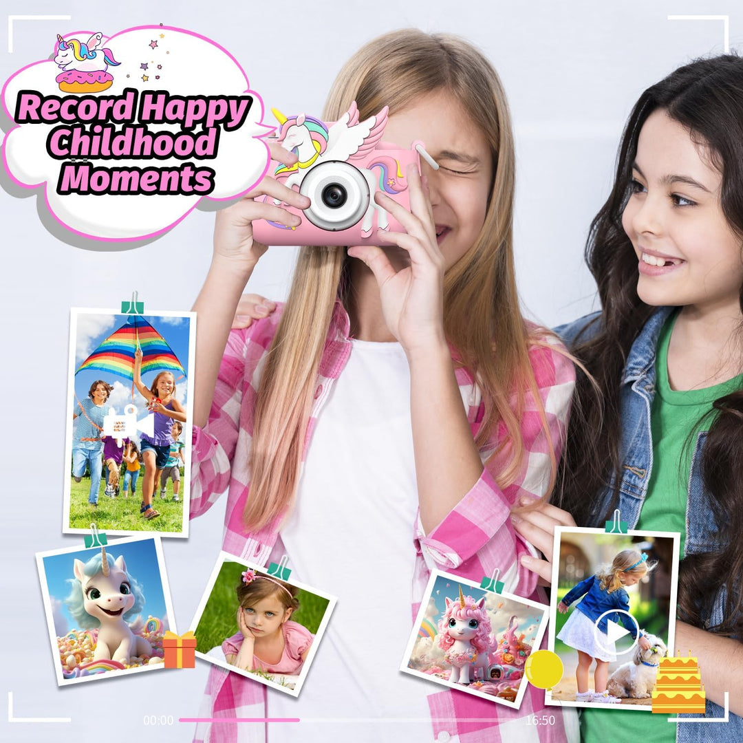 Cámara Mejorada para Niños y Niñas, Cámara Digital para Selfie con...