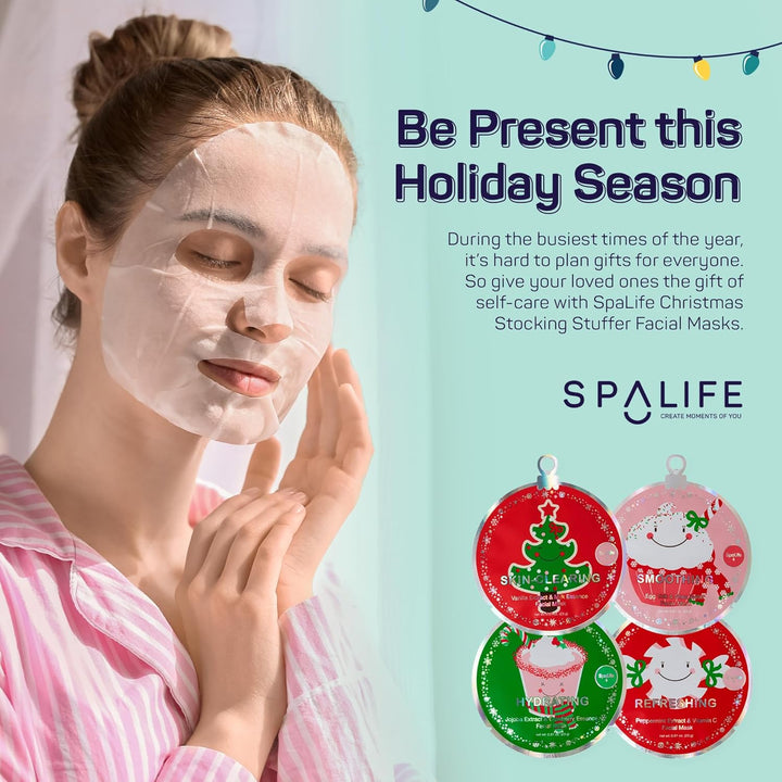 SpaLife Beauty Stocking Stuffers - Paquete de mascarillas faciales...