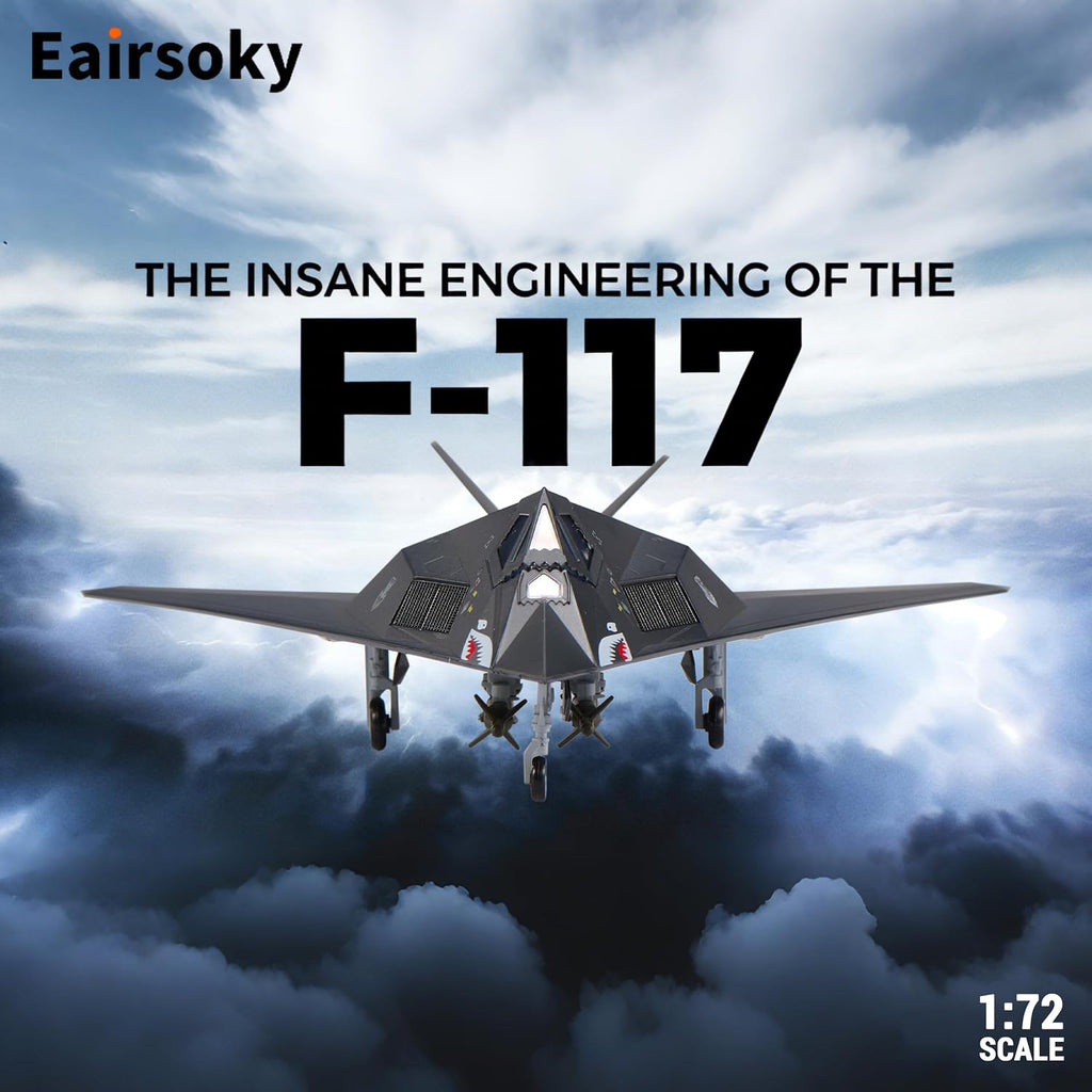Modelo de aviones fundidos troquel F-117 Nighthawk escala 1:72