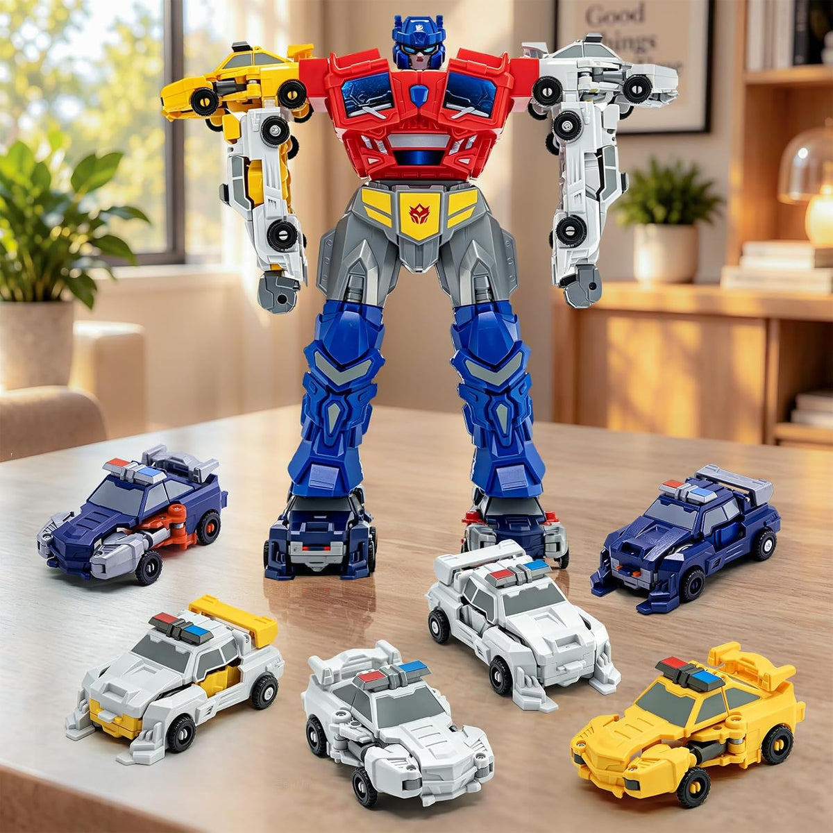 Juguetes de robot transformador de dinosaurios magnéticos para niños