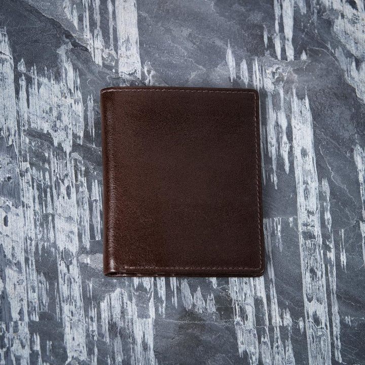 Downholme Cartera de Cuero Bifold de Silueta Delgada para Hombre, M...