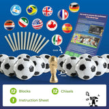 Kit de excavación de fútbol Paquete de 12 juguetes de