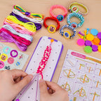 VERTOY Kit de fabricación de pulseras de la amistad para niñas, juguetes populares para niñas de 7, 8, 9, 10, 11, 12 años o más, suministros de actividades para hacer pulseras de artes y manualidades