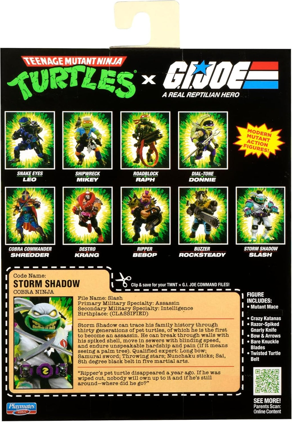 Teenage Mutant Ninja Tortugas x G.I. Joe: Storm Shadow x Slash