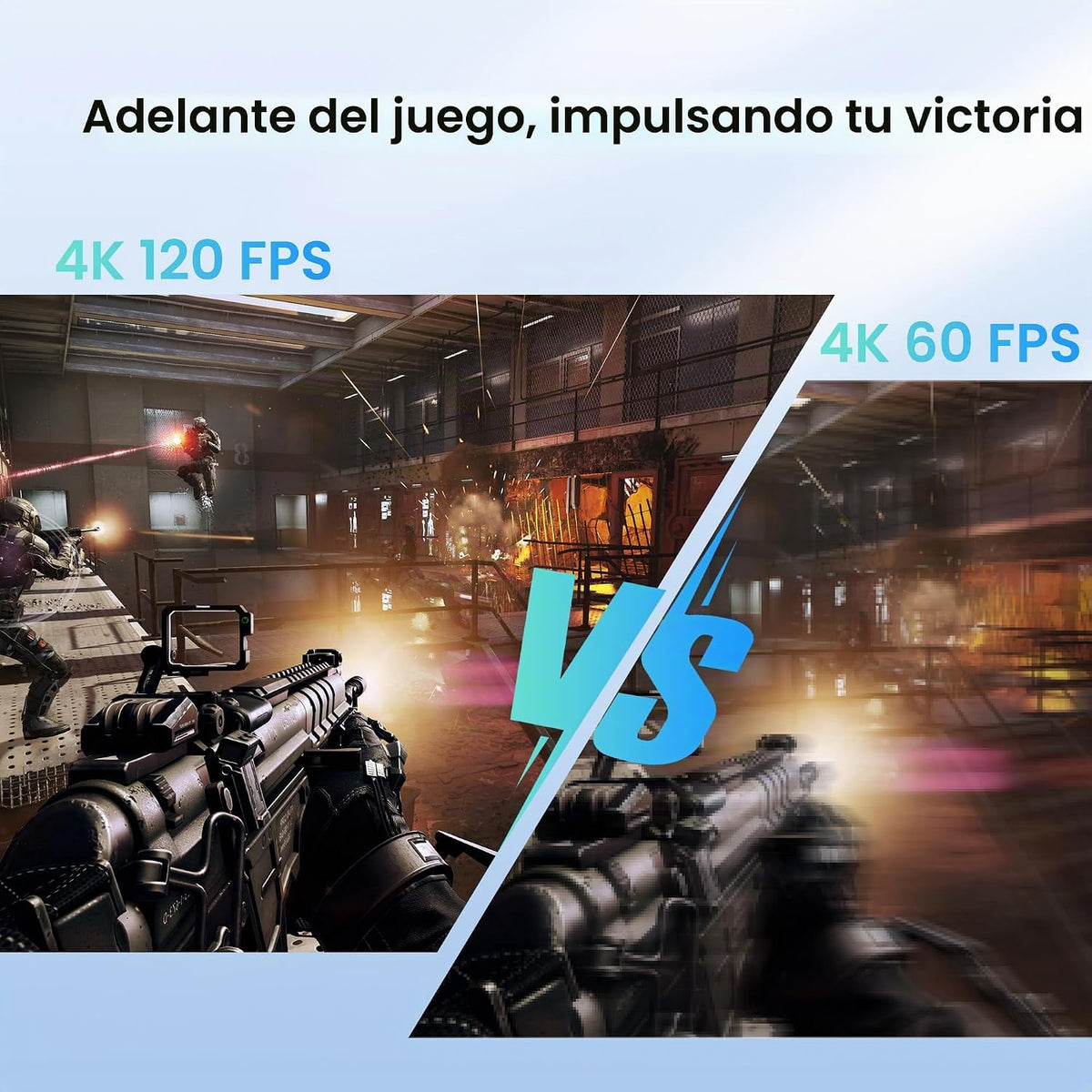 Interruptor HDMI 2.1 3 en 1 salida, 4K @120Hz 8K @60Hz 48Gbps con cable