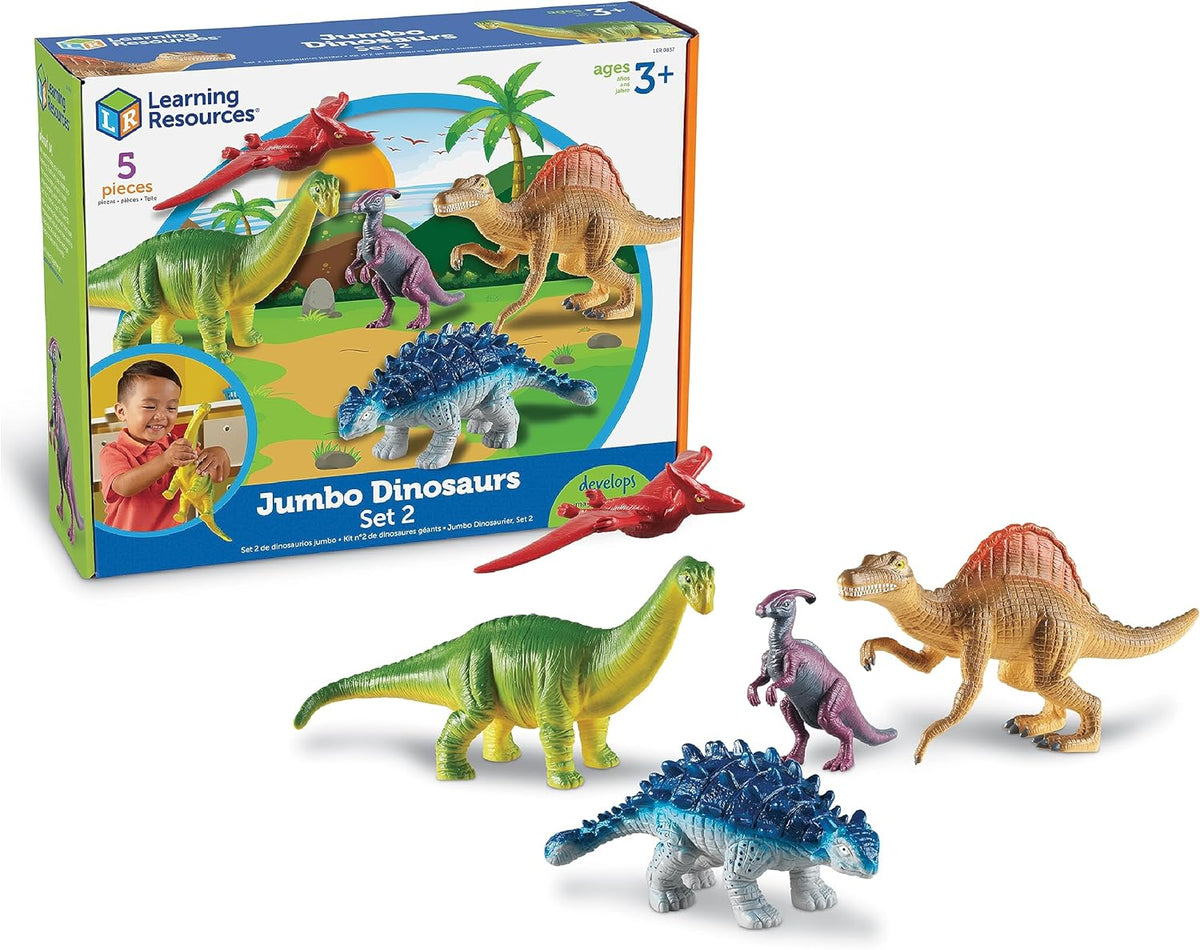 Learning Resources Juego de dinosaurios jumbo 2