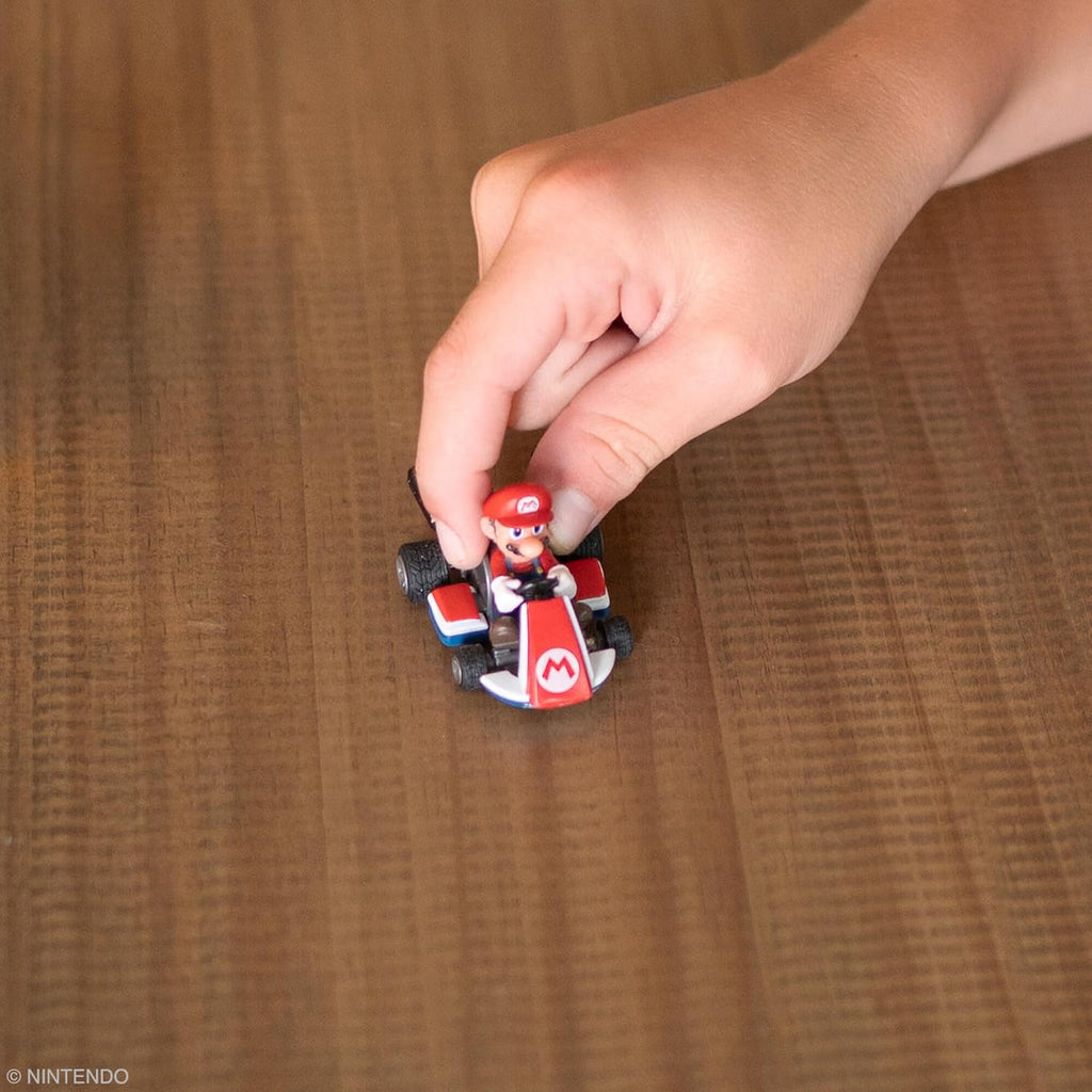 TOMY Mario Kart Pull Back Racers - Blind Box Mario Toys - 10 Count